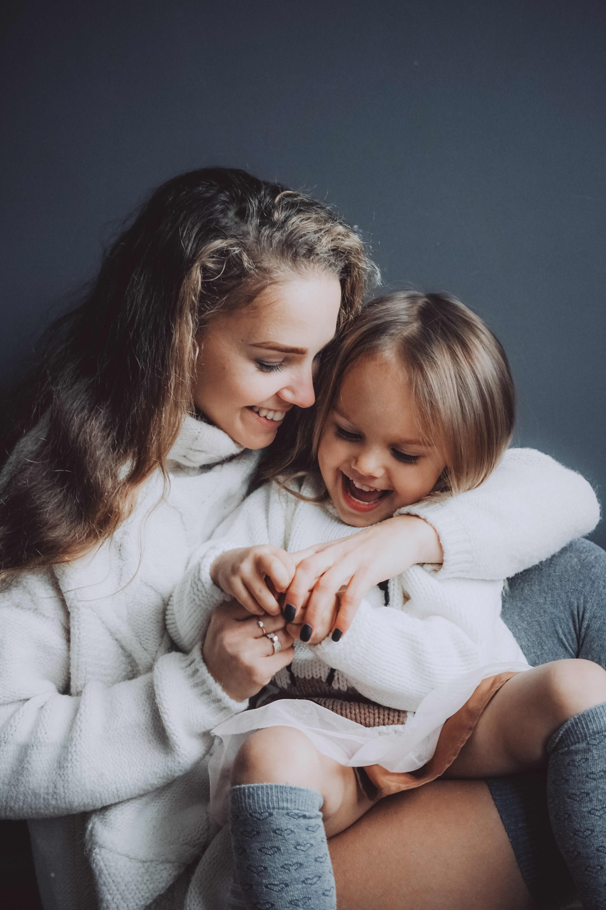 Mother Hugging Her Son